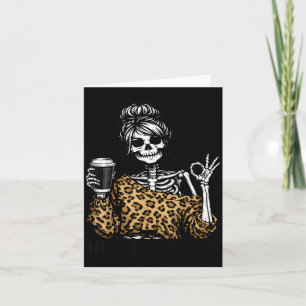 Better Skeleton Leopard Halloween Costume Men Card