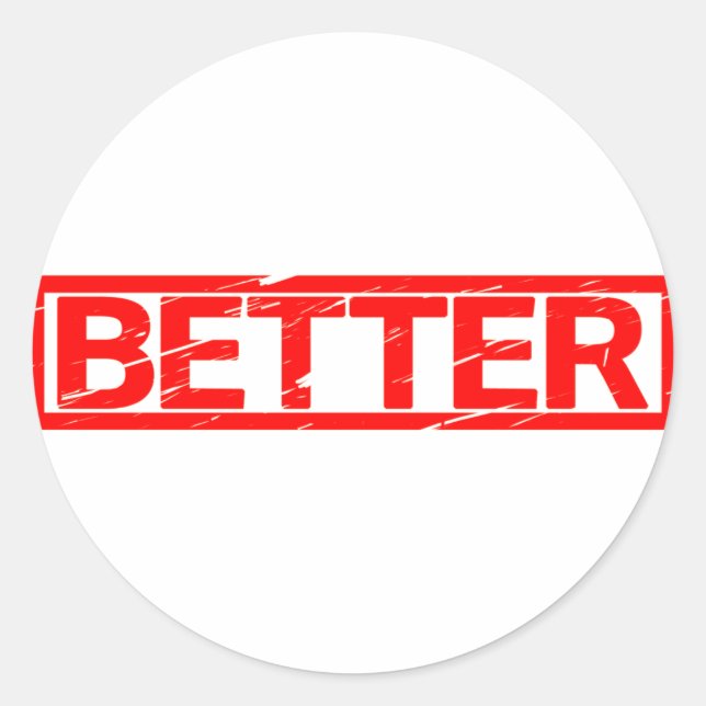 Better Stamp Classic Round Sticker (Front)