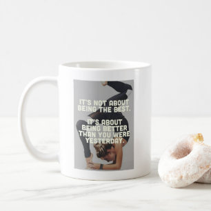 Better Than Yesterday - Women's Yoga Motivational Coffee Mug