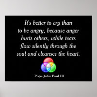 Better to cry-- art poster