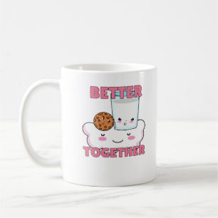 Better Together Chocolate Chip Cookie and Milk Pla Coffee Mug