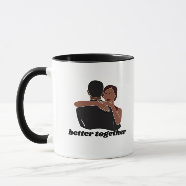 Better Together Couple Modern Vibe  Mug (Left)