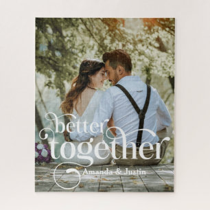Better Together Couples Photo Jigsaw Puzzle