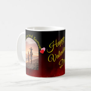 Better Together Editable Name   Custom Arch Photo Coffee Mug