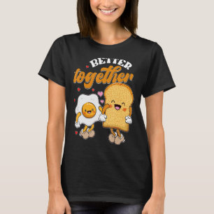 Better Together Foodie  Retro Valentine Matching C T-Shirt