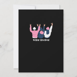 Better Together Friends Positive Quote Style  Holiday Card
