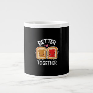 Better Together Fun Couple Playful Style  Large Coffee Mug
