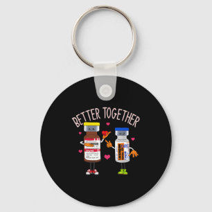 Better Together Haldol Ativan Icu Nurse Valentine  Key Ring