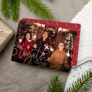 Better Together Horizontal Photo Foil Holiday Card