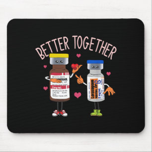 Better-Together ICU Nurse Valentines Day Mouse Pad