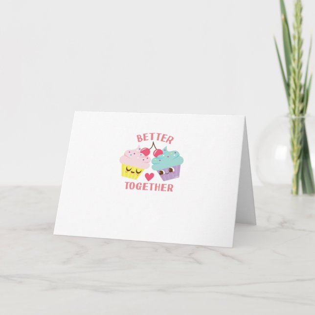 Better Together Love Heartfelt Design  Card (Front)