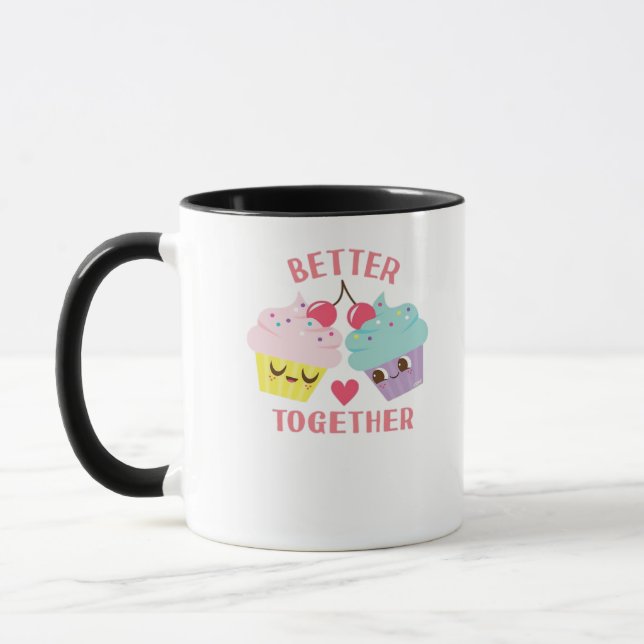 Better Together Love Heartfelt Design  Mug (Left)