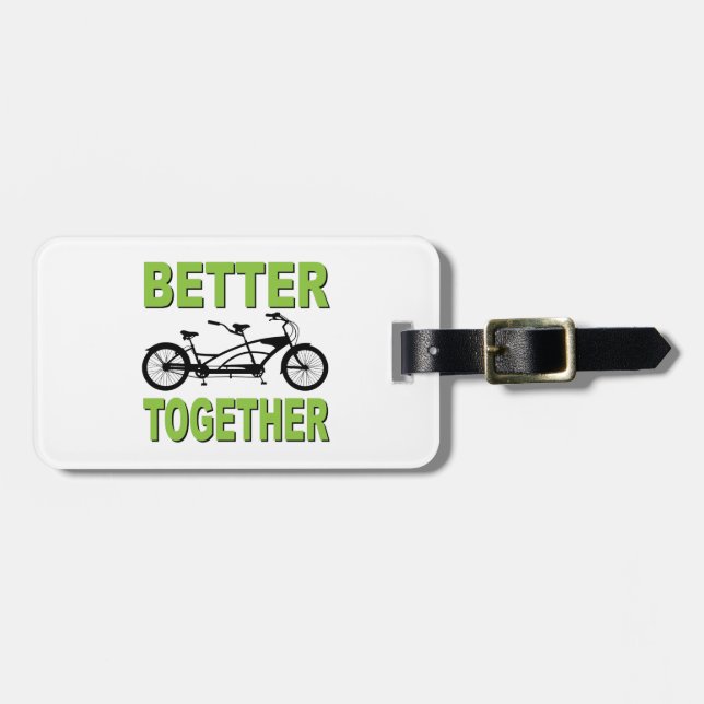 Better Together Luggage Tag (Front Horizontal)