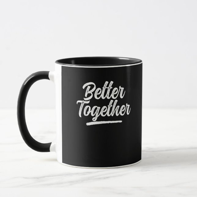 Better Together Matching Couple Clean Style  Mug (Left)