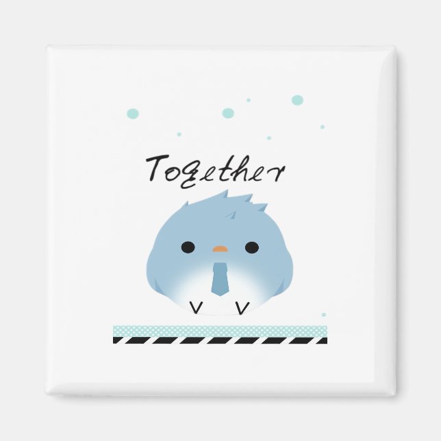 Better Together Minimal Design  Magnet (Front)