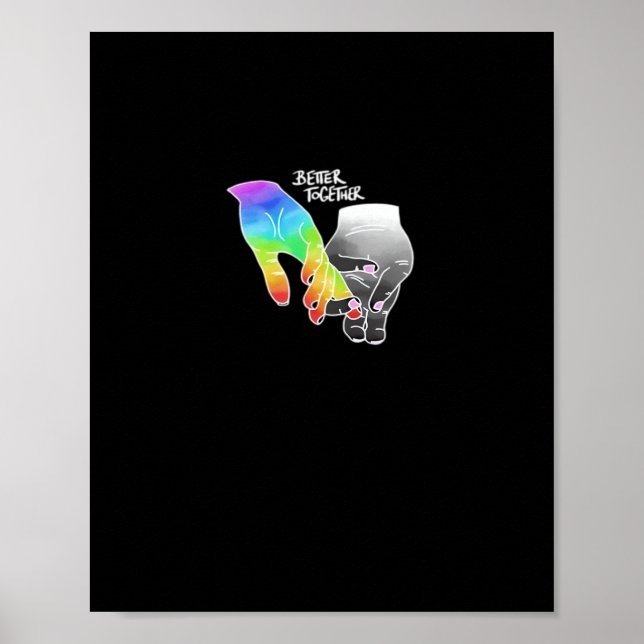 Better Together Minimal Design  Poster (Front)