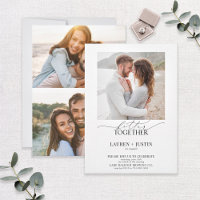 Better Together Modern 3 Photo Engagement Party