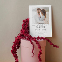 Better Together Modern 4 Photo QR Code Engagement 