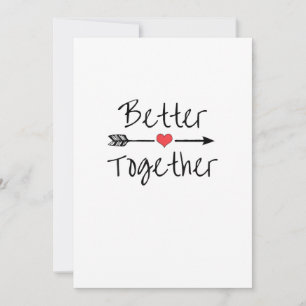 Better Together Modern Aesthetic  Holiday Card