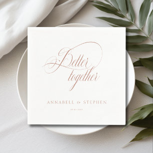 Better Together! Modern, Calligraphy, Napkin