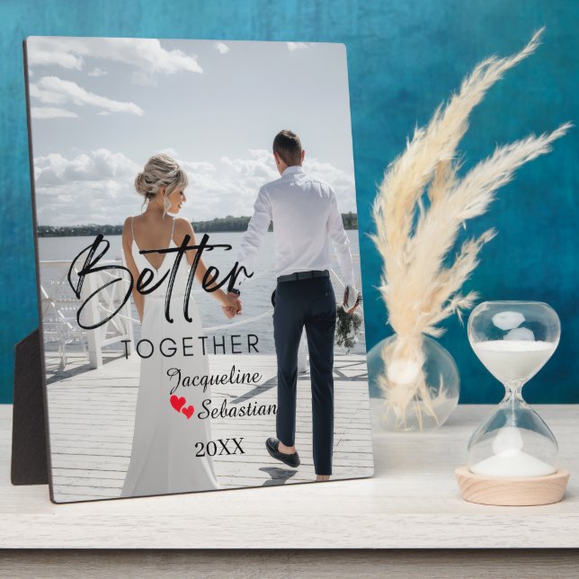 Better Together Personalised Wedding Plaque (Side)