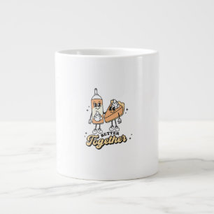 Better Together Pie and Whipped Cream Playful Food Large Coffee Mug
