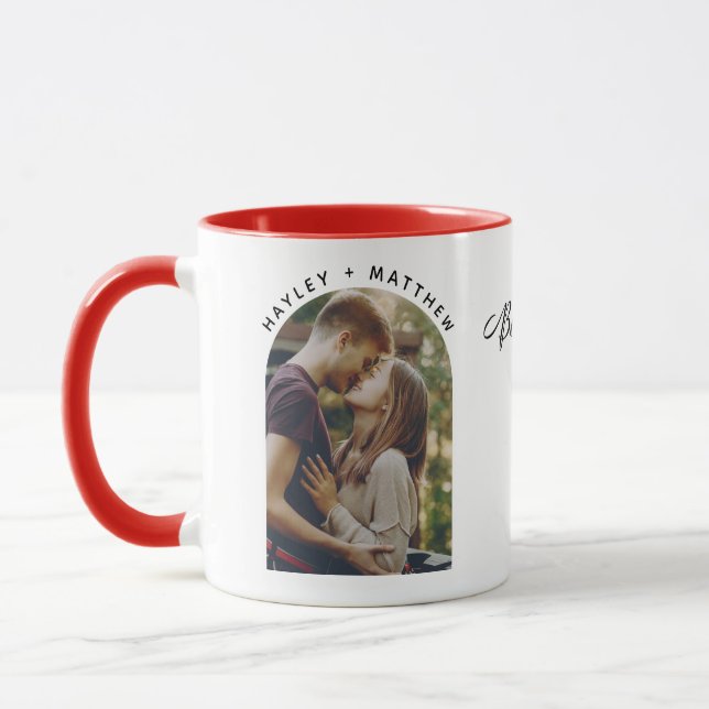 Better Together Valentines Day Couples Photo Mug (Left)