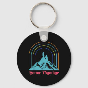 Better Together Wedding Groom Bride Husband Wife M Key Ring