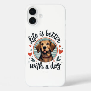 Better with Dogs iPhone 16 Plus Case
