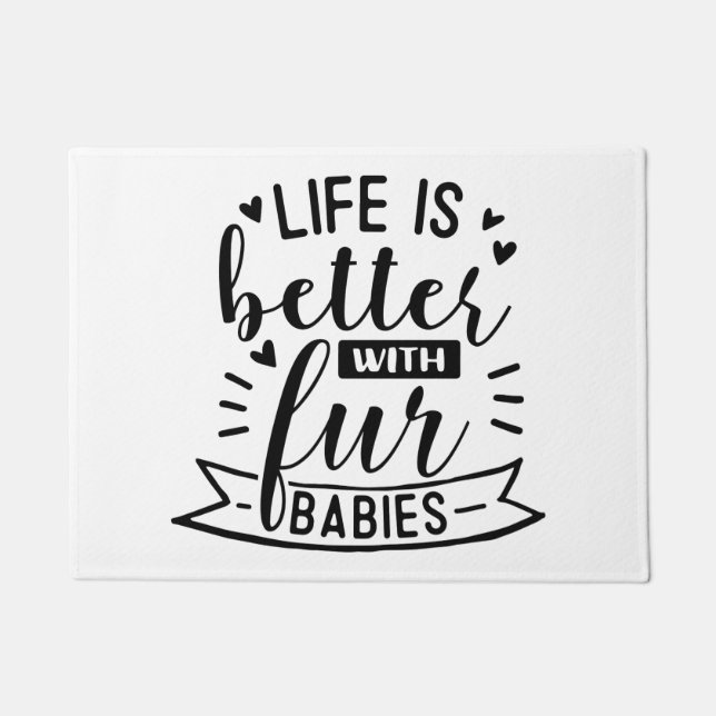 Better with fur babies doormat (Front)
