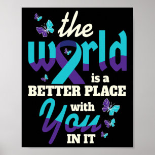 Better with You Suicide Awareness Mental Health  Poster