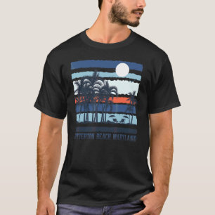 Betterton Beach Maryland Summer 70s 80s Beach Souv T-Shirt