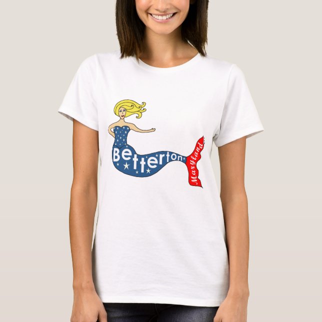 Betterton, Maryland Mermaid T-Shirt (Front)