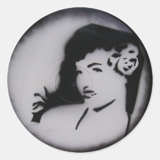 bettie page.JPG Classic Round Sticker