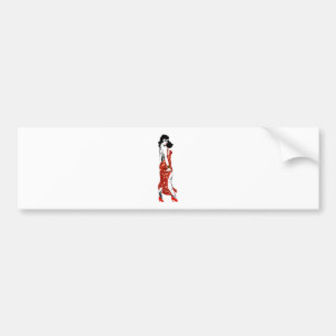 bettie pin up bumper sticker