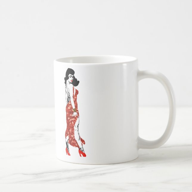 bettie pin up coffee mug (Right)