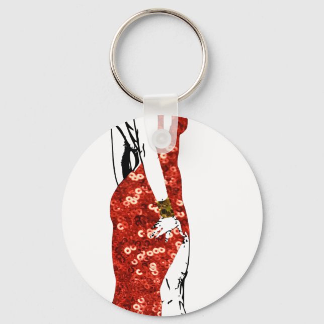 bettie pin up key ring (Front)