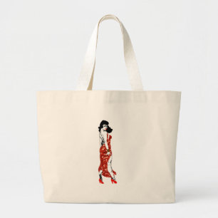 bettie pin up large tote bag