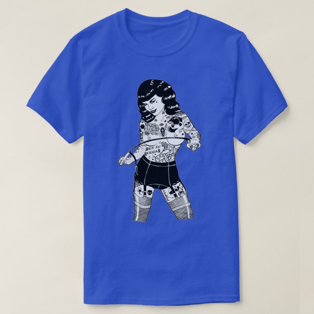 Bettie with Tattoos T-Shirt (Design Front)