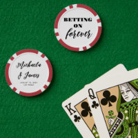 Betting on Forever Custom Names Casino Wedding