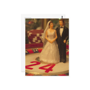 Betting on Marriage Postcard