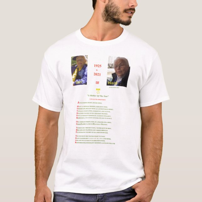 BETTY KARPLUS Celebration Of Life Poem T-Shirt (Front)
