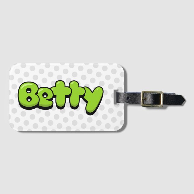Betty Luggage Tag (Front Horizontal)
