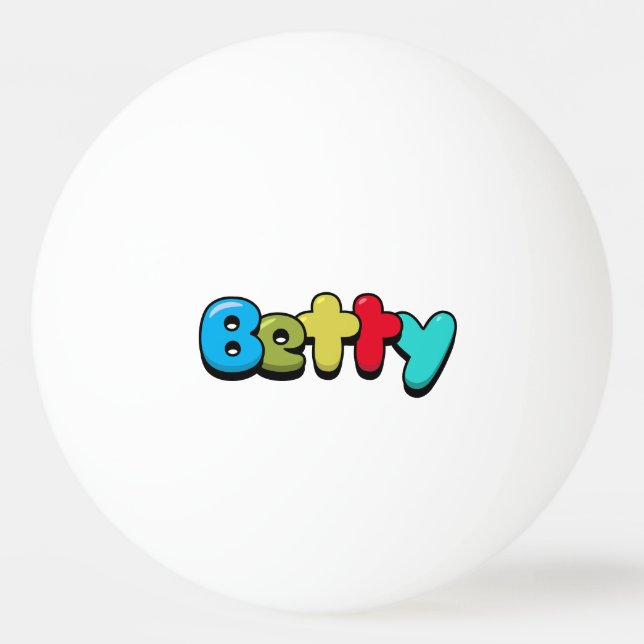 Betty Ping Pong Ball (Front)