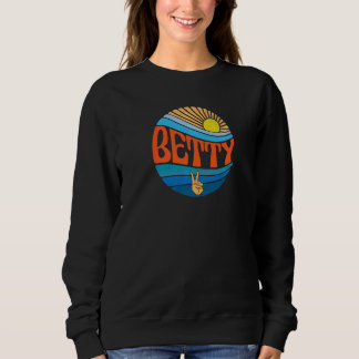 Betty Vintage Sunset Betty Groovy Tie Dye Sweatshirt
