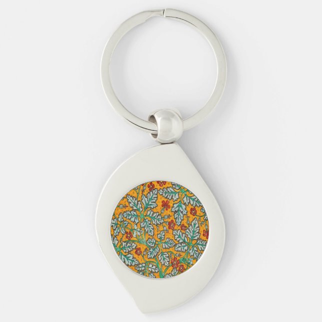 Betty's Yellow Flowers Key Ring (Front)