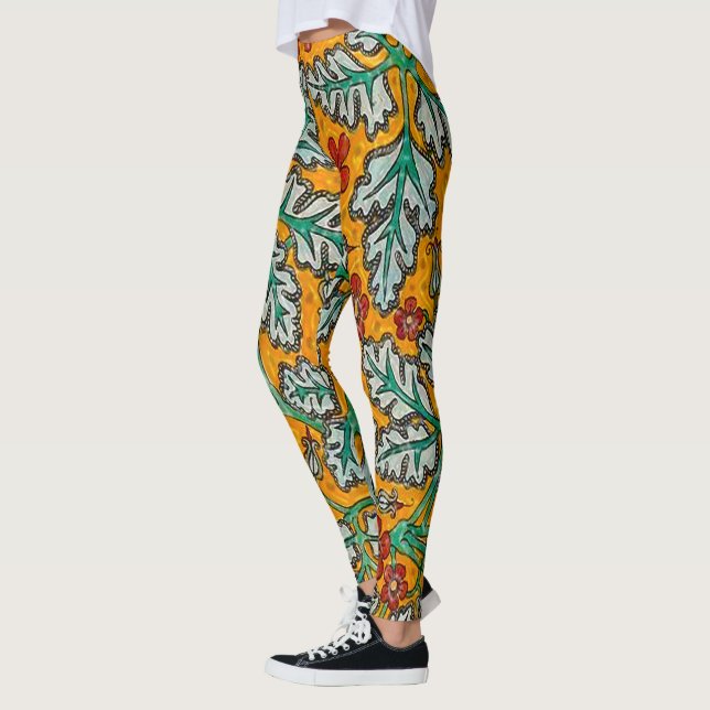 Betty's Yellow Flowers Leggings (Left)