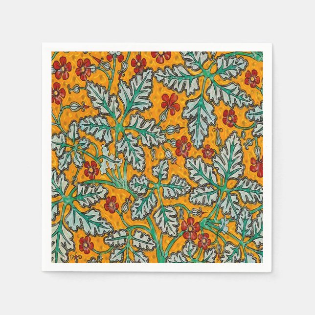 Betty's Yellow Flowers Napkin (Front)