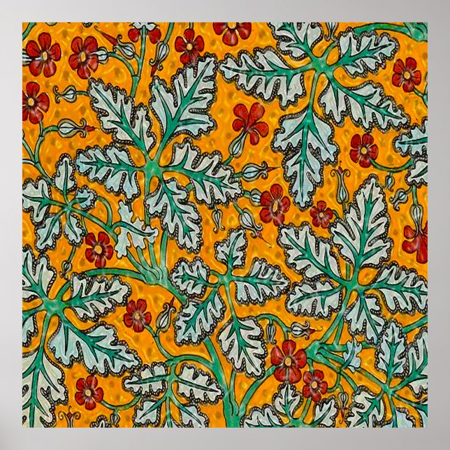 Betty's Yellow Flowers Poster (Front)