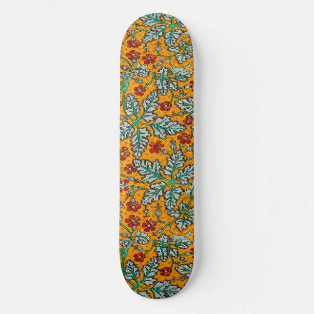 Betty's Yellow Flowers Skateboard (Front)